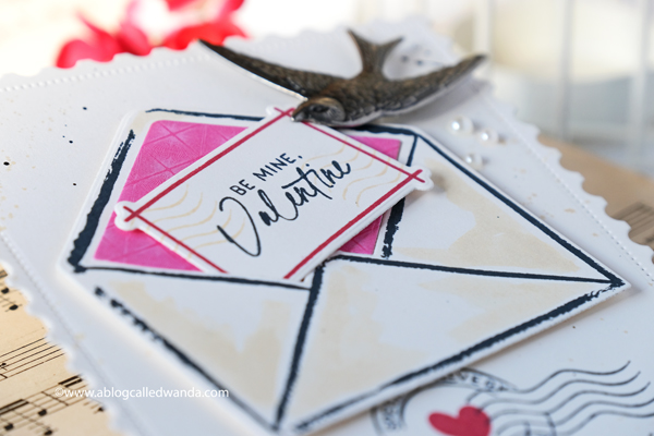 The Greetery Love Letters Collection. New release January 2020. Valentines cards mixed media stamping and die cutting. Wanda Guess