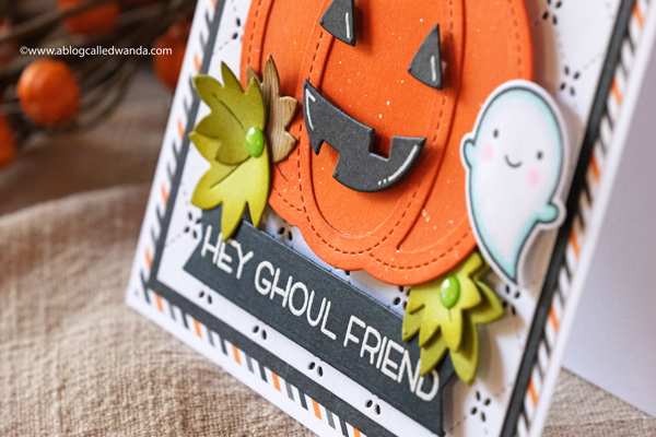 LAWN FAWN FALL HALLOWEEN PUMPKIN CARD