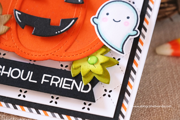 LAWN FAWN STITCHED PUMPKIN DIES. HALLOWEEN CARD