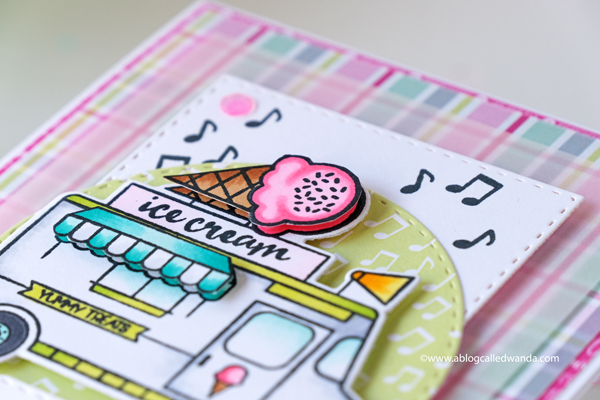 Catherine Pooler Hello Sunshine Collection Ice Cream Card. Copics. Wanda Guess