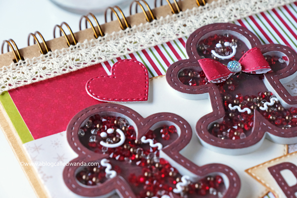 Queen and Company Happy Holly Days Shaker Kit. Christmas Recipe Book handmade. Gingerbread men. Christmas craft ideas. Wanda Guess Queen and Company Happy Holly Days Shaker Kit. Christmas Recipe Book handmade. Gingerbread men. Christmas craft ideas. Wanda Guess