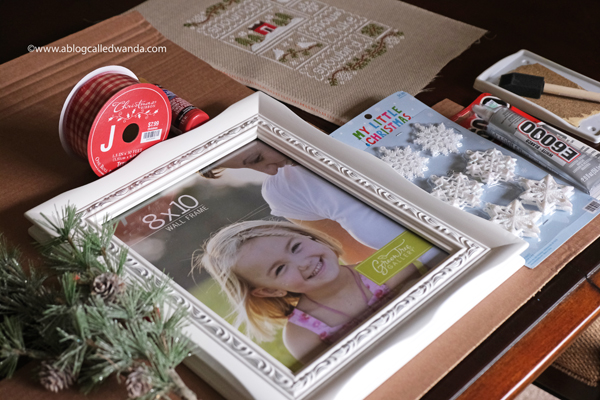 Country Cottage Needleworks Snow Sampler cross stitch. Framed and finished. Wanda Guess, a blog called wanda, ffo, finishing ideas for cross stitch, christmas cross stitch, winter,  aida, handmade christmas, diy, vintage