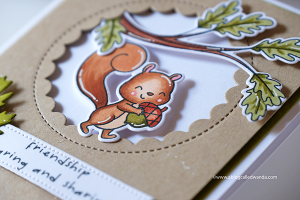 Hello Bluebird Stamps. Oh Nuts stamp set and Fall Leaves Dies. Copic Marker coloring. Autumn card by Wanda Guess Hello Bluebird Stamps. Oh Nuts stamp set and Fall Leaves Dies. Copic Marker coloring. Autumn card by Wanda Guess