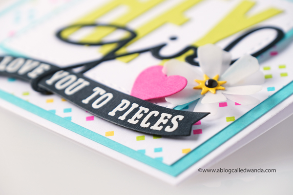 Concord & 9th Guest Designer. January new product release. Lovely Lattice Turnabout and Hey Girl dies. Handmade card. Friendship card with stamps and dies. Wanda Guess