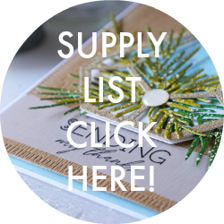 The Greetery Supply List Winter Thank You Card