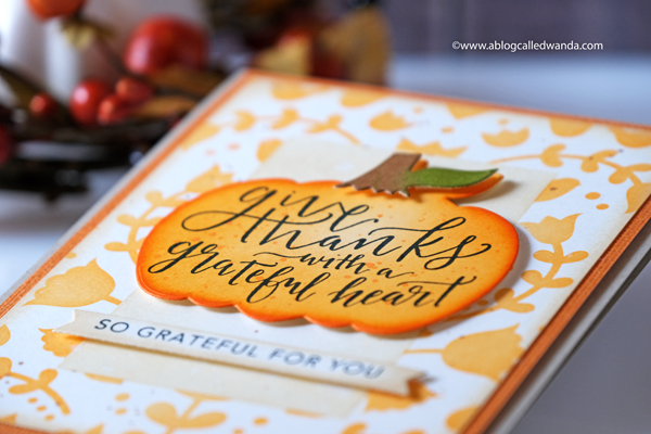Autumn and Thanksgiving card with Taylored Expressions. DIstress inks and stencils Autumn and Thanksgiving card with Taylored Expressions. DIstress inks and stencils
