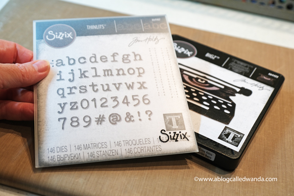 Tim Holtz Retro Type and Tiny Type