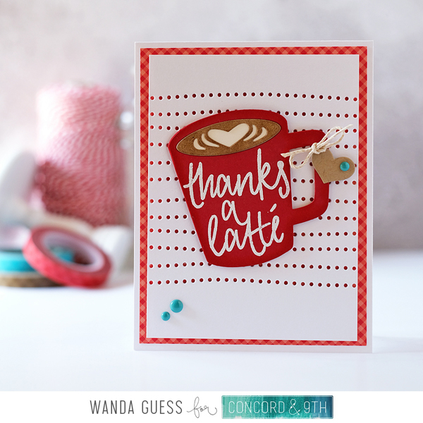 Concord & 9th Coffee Blend Turnabout stamps and dies. Coffee card. Handmade. Wanda Guess Concord & 9th Coffee Blend Turnabout stamps and dies. Coffee card. Handmade. Wanda Guess