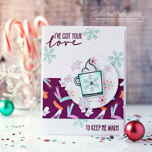 Catherine Pooler Retro Winter Collection. 2019 coffee and christmas cards. Wanda Guess Guest Designer. Chilly stamp set Catherine Pooler Retro Winter Collection. 2019 coffee and christmas cards. Wanda Guess Guest Designer. Chilly stamp set