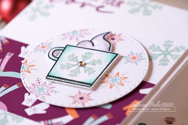 Catherine Pooler Retro Winter Collection. 2019 coffee and christmas cards. Wanda Guess Guest Designer. Chilly stamp set Catherine Pooler Retro Winter Collection. 2019 coffee and christmas cards. Wanda Guess Guest Designer. Chilly stamp set