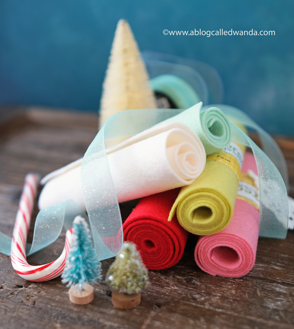 Wool felt for crafting projects