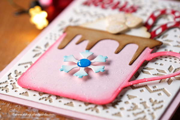 Coffee and Cocoa card ideas with dies and distress inks