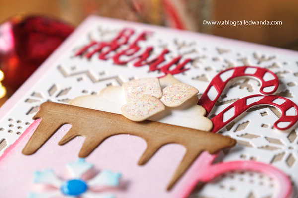 Elizabeth Craft Designs Hot Chocolate die set. Taylored Expressions Sweater Weather Die. Distress Inks. Cocoa Christmas Card. Card Ideas. Wanda Guess. Winter card