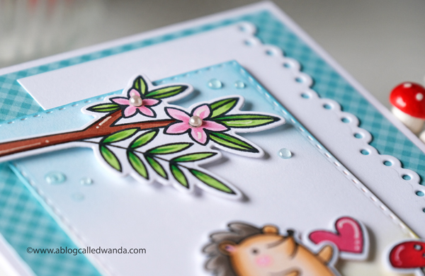 Pretty Pink Posh new release. Hedgehog Friends. Copic Marker coloring. Card ideas with clean and simple design. Wanda Guess