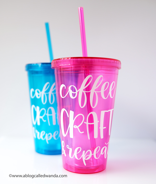 Cricut Joy and Cricut Permanent smart vinyl on plastic glass tumblers. Cricut Joy Machine and accessories. Reviews and tips to use Cricut Joy Machine. Wanda Guess