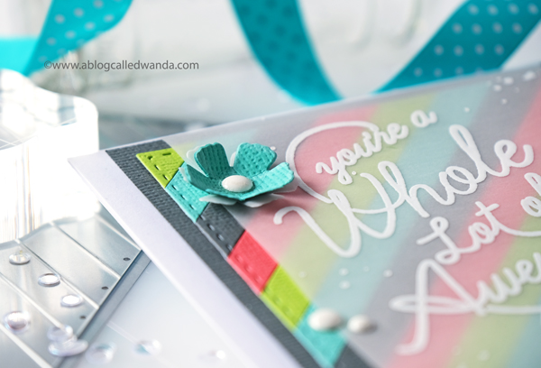 Pinkfresh Studio stamps and dies. New release blog hop. Diagonal Stripes. Awesome stamps. Embossing and vellum. Wanda Guess