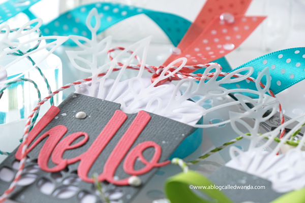 Pinkfresh Studio new release blog hop. Fillable Tags and bows. Leafy Envelope. Handmade tags. Wanda Guess