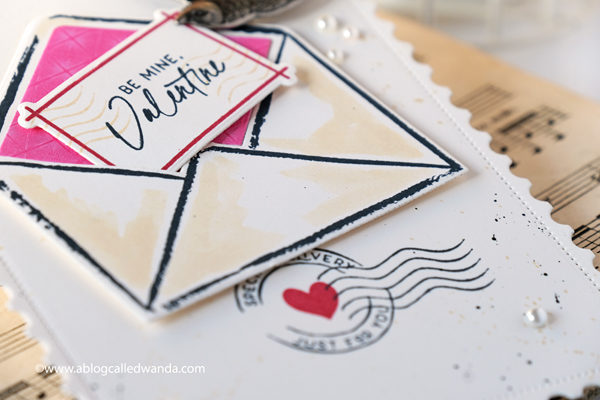 The Greetery Love Letters Collection. New release January 2020. Valentines cards mixed media stamping and die cutting. Wanda Guess