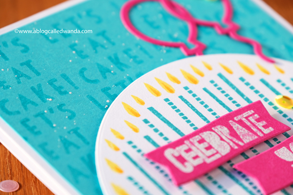 Concord & 9th Endless Birthday stamps and dies. Handmade birthday card with stamps and die cutting. Wanda Guess. Birthday ideas. New release Concord & 9th Endless Birthday stamps and dies. Handmade birthday card with stamps and die cutting. Wanda Guess. Birthday ideas. New release