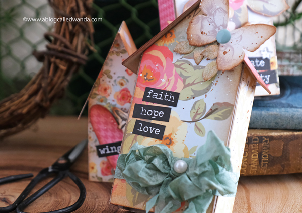 Tiny paper houses handmade