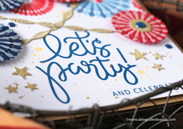 The Greetery Pinwheel Party Stencils and Pinwheel Party Dies. The Greetery New Release. Fourth of July card ideas. Banners and Twisted Crepe Die set. Party cards and invitations. 4th of July card ideas. The Greetery Design Team Wanda Guess