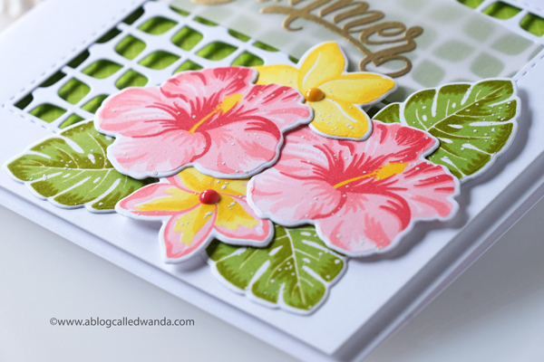 sunny studio stamps, new release, summer, tropical, hawaii, stamps, dies, coastal cuties stamp set, hawaiian hibiscus stamp set, plumeria stamp set, best fishes stamp set, flamingos stamp set, copics, summer card ideas, handmade cards, embossing, fun stamps, card ideas and layouts, copic markers tips, wanda guess