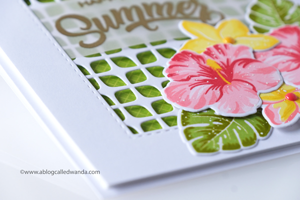 sunny studio stamps, new release, summer, tropical, hawaii, stamps, dies, coastal cuties stamp set, hawaiian hibiscus stamp set, plumeria stamp set, best fishes stamp set, flamingos stamp set, copics, summer card ideas, handmade cards, embossing, fun stamps, card ideas and layouts, copic markers tips, wanda guess