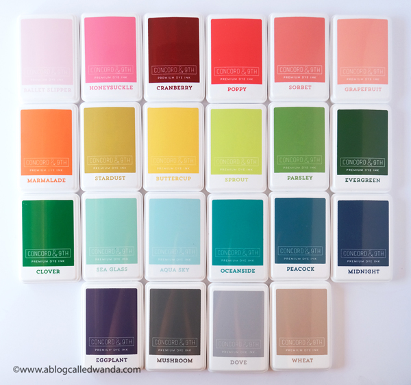 Concord & 9th ink pad colors. Creating in Color collection!