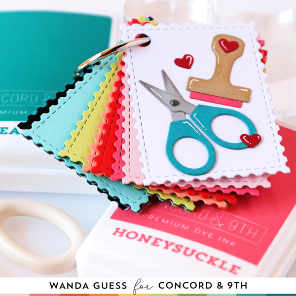 Concord & 9th Color Collection. Concord & 9th ink pads and matching cardstock. Cardstock swatch book! Crafty Turnabout Stamps. Crafty Dies and Tall Type alpha. Make your own swatches. Wanda Guess