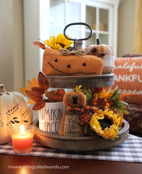 Fall Tiered Tray Ideas! Rae Dunn. Autumn. Home decor for Fall