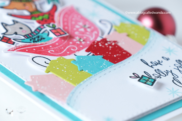 Pinkfresh Studio winter 2020 new release. Pinkfresh Studio Sleigh Bells, Pinkfresh Studio Our home to yours, copics, Christmas card ideas, stamping, die cutting, wanda guess, blog hop