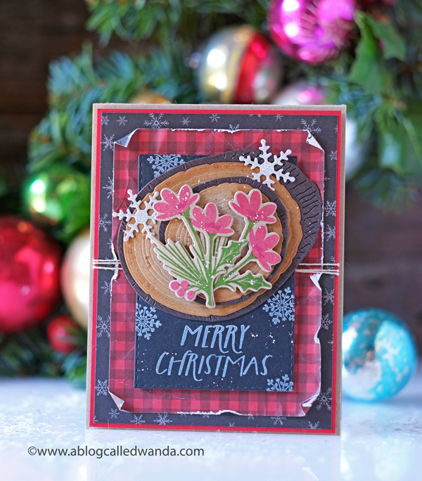 The Greetery new release Merry Makings. Holiday 2020 new stamps and dies. Christmas, winter, holiday. Merry Sprigs, Written in Ribbons, Wood Slices dies, Banner and Bough Stencils and stamps, handmade, design team, wanda guess