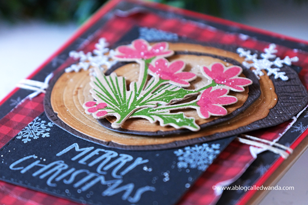 The Greetery new release Merry Makings. Holiday 2020 new stamps and dies. Christmas, winter, holiday. Merry Sprigs, Written in Ribbons, Wood Slices dies, Banner and Bough Stencils and stamps, handmade, design team, wanda guess