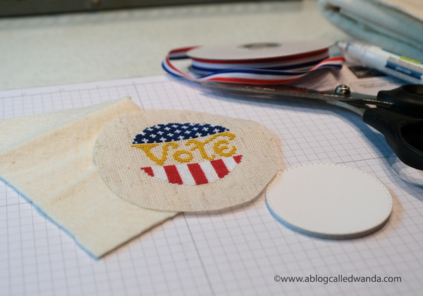 cross stitching, cross stitch, summer house stitche workes, stitched modern, sister suffragette pattern, voting pin, vote cross stitch, handmade pin, rock the vote, easy cross stitch, wanda guess