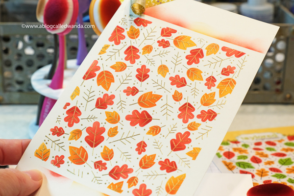 Taylored Expressions Fall Foliage Background stamps and stencils combo