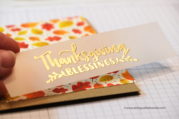 Taylored Expressions Fall Foliage Background, Taylored Expressions Handlettered stamps, stamping, die cutting, Thanksgiving card, Leaves, Stencils, Distress Inks, Blender Brushes, handmade card ideas, card layouts, Wanda Guess, A Blog Called Wanda