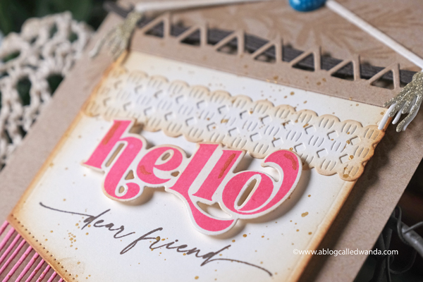 The Greetery new release Winter Wanderer Collection. Boho Banner Dies, Bigger Blooms, Macrame Dies, handmade cards, Opposites Attract stamp set, Simply Wonderful stamp set. Stamps and dies from The Greetery. Boho chic cards. DIY. Wanda Guess