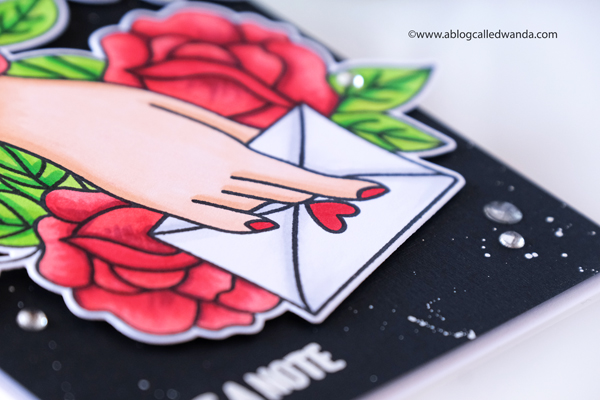 waffle flower, waffle flower stamps, waffle flower new release, waffle flower love letter stamps and dies, vintage, card, copics, valentine, love, handmade card, wanda guess, a blog called wanda