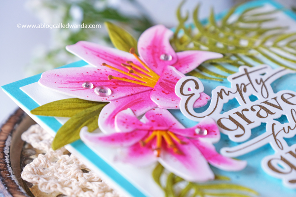 the greetery, the greetery new release, the greetery spring fever, the greetery easter, the greetery carrot die, the greetery bunny hop, the greetery wildflower mix dies, the greetery watering can, the greetery print shop, bow dies, watercolor, distress inks, empty grave stamp set, comforting commands, nordic circles, the greetery square dance dies and stencil, the greetery gingham, wanda guess, design team, a blog called wanda