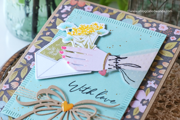 The Greetery, The Greetery Spring Market, The Greetery new release, The Greetery stamps and dies, stamping, die cutting, cardmaking, card ideas, stamping, make your own cards, Tulips botanicuts, Flowers, Market Basket Die, Holding Hands stamp set, Flower market bouquet, inks, wanda guess, a blog called wanda