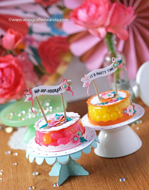 The Greetery new release. Confetti Collection. Cake Pops Dies, Cake Stand Dies, Cake Pops Banners, Cake Pops sentiments. Birthday party favors and ideas. Treat containers stamping and die cutting. The Greetery Design Team Wanda Guess