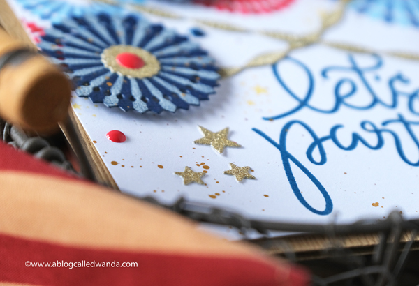 The Greetery Pinwheel Party Stencils and Pinwheel Party Dies. The Greetery New Release. Fourth of July card ideas. Banners and Twisted Crepe Die set. Party cards and invitations. 4th of July card ideas. The Greetery Design Team Wanda Guess