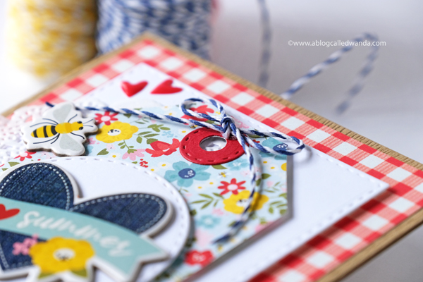 sct magazine blog, guest designer, simple stories summer farmhouse, doodlebug hearts, we r memory keepers tag board, lawn fawn scalloped treat box, lawn fawn scripty hello, summer card ideas, gingham, treat box ideas, favor boxes, craft blog, paper crafting, cards and treats, shower decor ideas, a blog called wanda, wanda guess