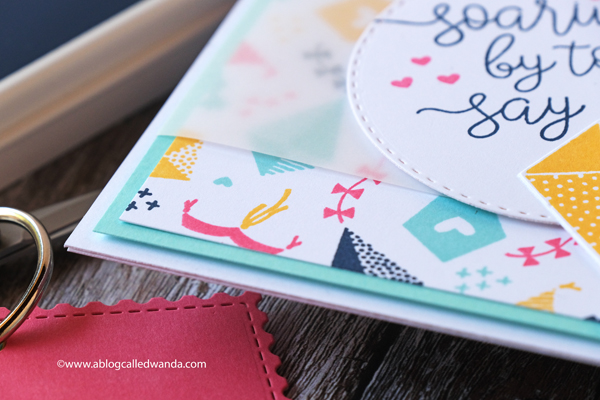 Concord & 9th, Concord and 9th, new color collection, new ink pads, new cardstock, Concord & 9th turnabout stamps, Kite turnabout, Kite stamp set, Kite dies, Summer card, Summer colors, Handmade cards with stamps and dies, Card layout ideas, cardmaking bloggers, fun stamp ideas, wanda guess. Concord & 9th Buttercup ink, Honeysuckle ink, Midnight Ink, Aqua Sky ink