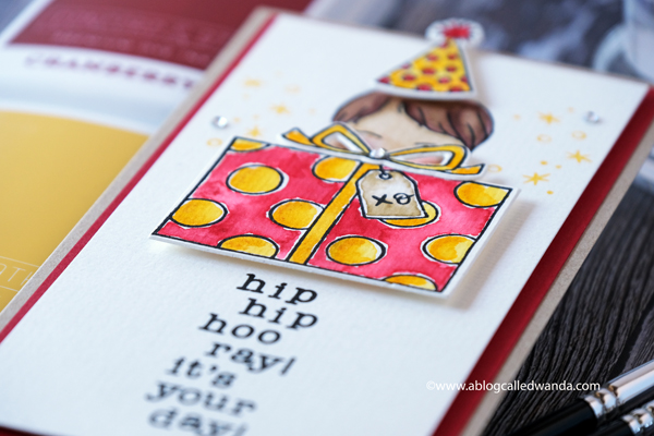 Concord & 9th Feature Friday. Watercolor with ink pads! New color collection from Concord and 9th. Winter Wear, Daily Wear, Fashion Wear. Birthday card ideas, slimline card ideas, wanda guess. 