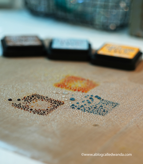 Distress ink techniques with water. Wanda Guess