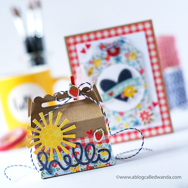 sct magazine blog, guest designer, simple stories summer farmhouse, doodlebug hearts, we r memory keepers tag board, lawn fawn scalloped treat box, lawn fawn scripty hello, summer card ideas, gingham, treat box ideas, favor boxes, craft blog, paper crafting, cards and treats, shower decor ideas, a blog called wanda, wanda guess