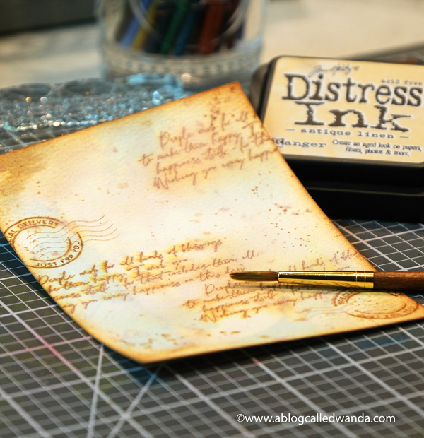 The Greetery Inspiration Friday. The Greetery Design Team. Distress Inks. Vintage theme card with stamps and dies. Watercolor with distress ink. The Greetery Oopsie Daisy, The Greetery Pretty Postmarks, The Greetery Pinwheel Party, The Greetery Speed Tagging. Wanda Guess Card layout ideas