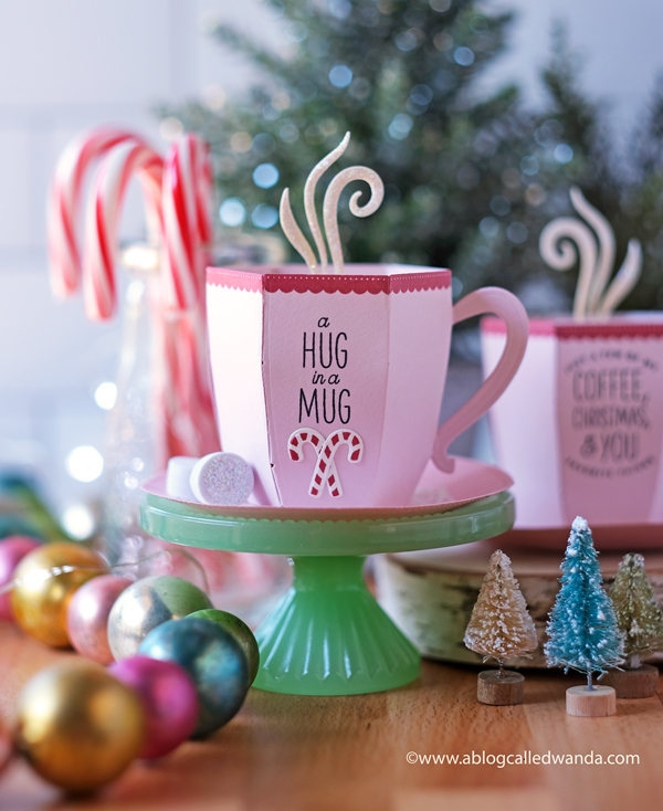 The Greetery new release Merry Makings. Holiday 2020 new stamps and dies. Winter, Holiday, Christmas ideas. 3d coffee mug dies, Hug in a Mug, Sweet Treats, S'more Holiday, Square Dance stencils. The Greetery design team Wanda Guess