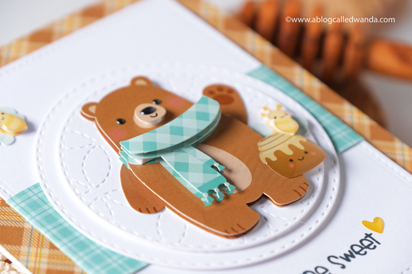 Doodlebug paper, Doodlebug stamps, Doodlebug Pumpkin Spice, stamping, die cutting, Doodle pops, Pumpkin Spice Latte, crafting, handmade cards, cardmaking, card ideas, card layouts, Fall cards, Wanda Guess, A Blog Called Wanda